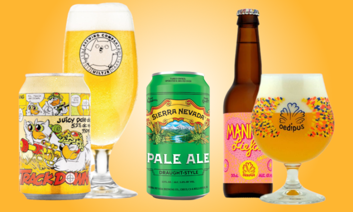 Pale ale bier Drie pale ale bieren